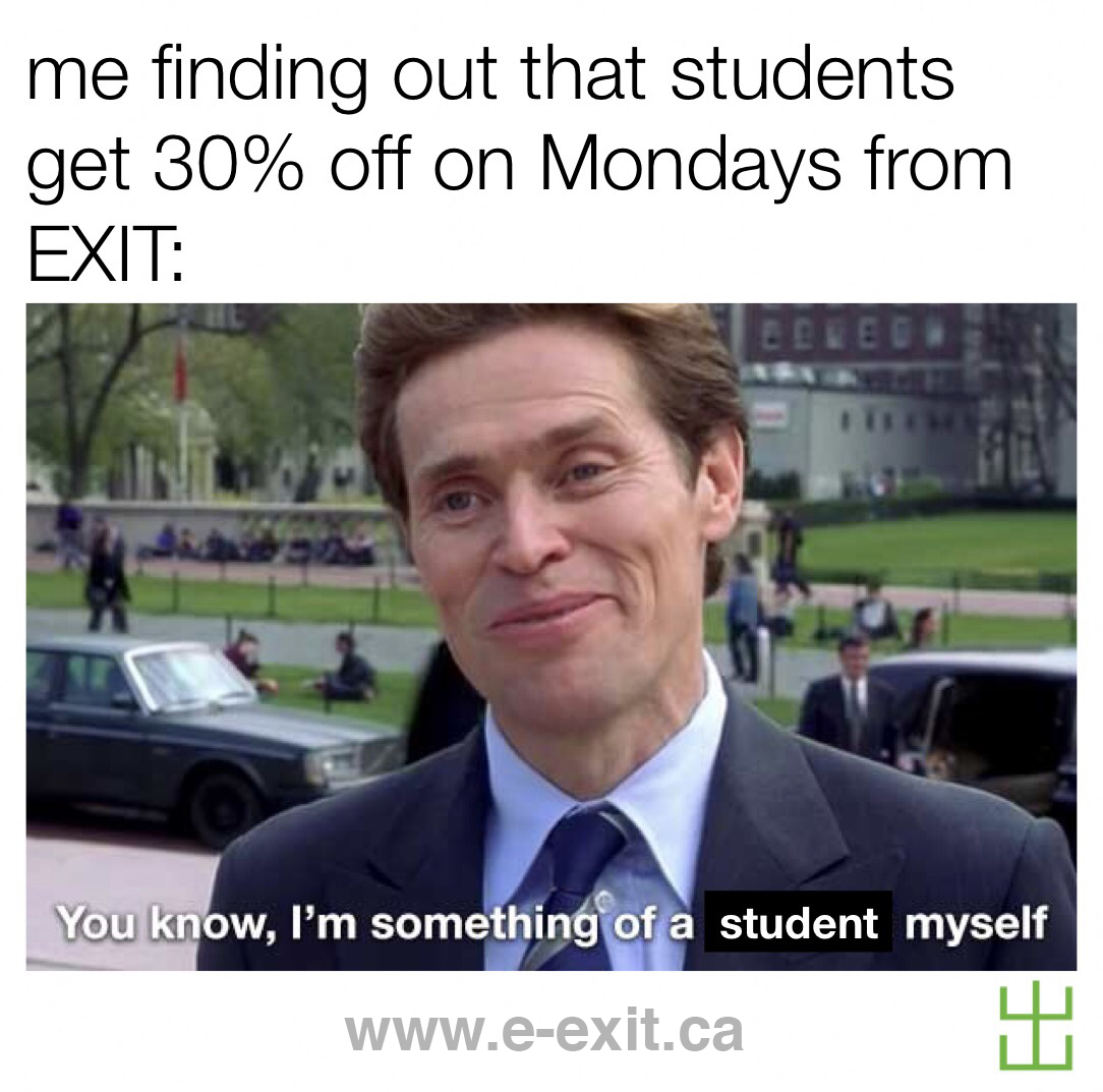 Student monday discount